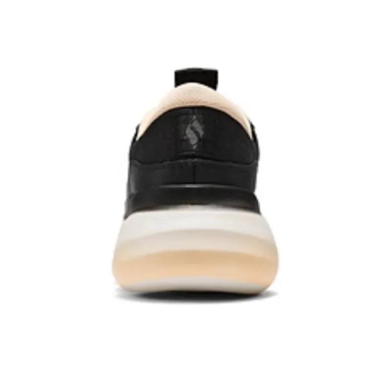 Skechers Sport Cushioning Slip Resistant Breathable Rebound Low Top Casual Shoes Women's Black White-3