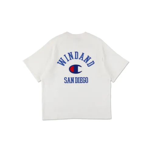 Champion WIND AND SEA Co-branded Edition T-Shirts Unisex White