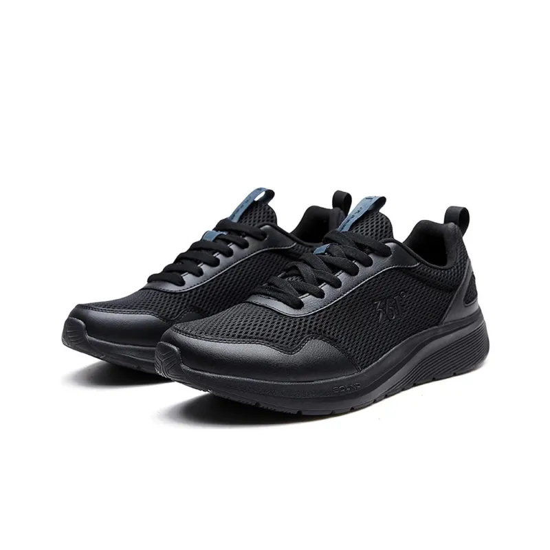 361° Cushioning, Abrasion Resistant, Breathable, Lightweight Low Top Running Shoes Men's Black-3