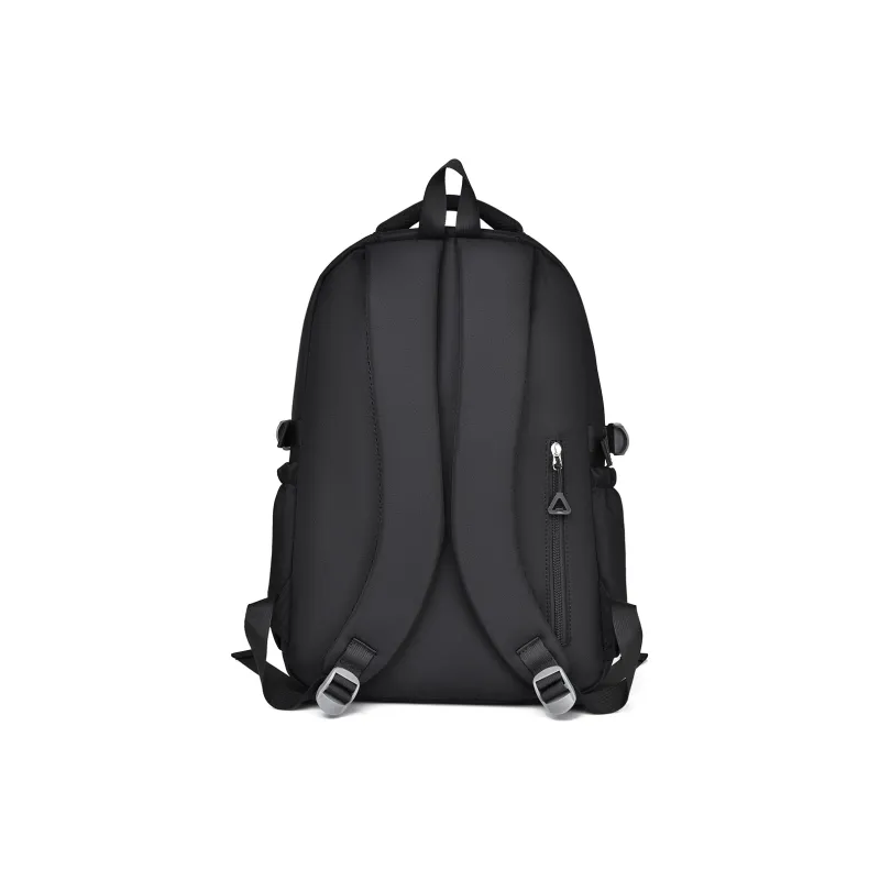 MAKINO Fabric Backpack Medium Size Unisex Black/Gray/Beige/Khaki-1