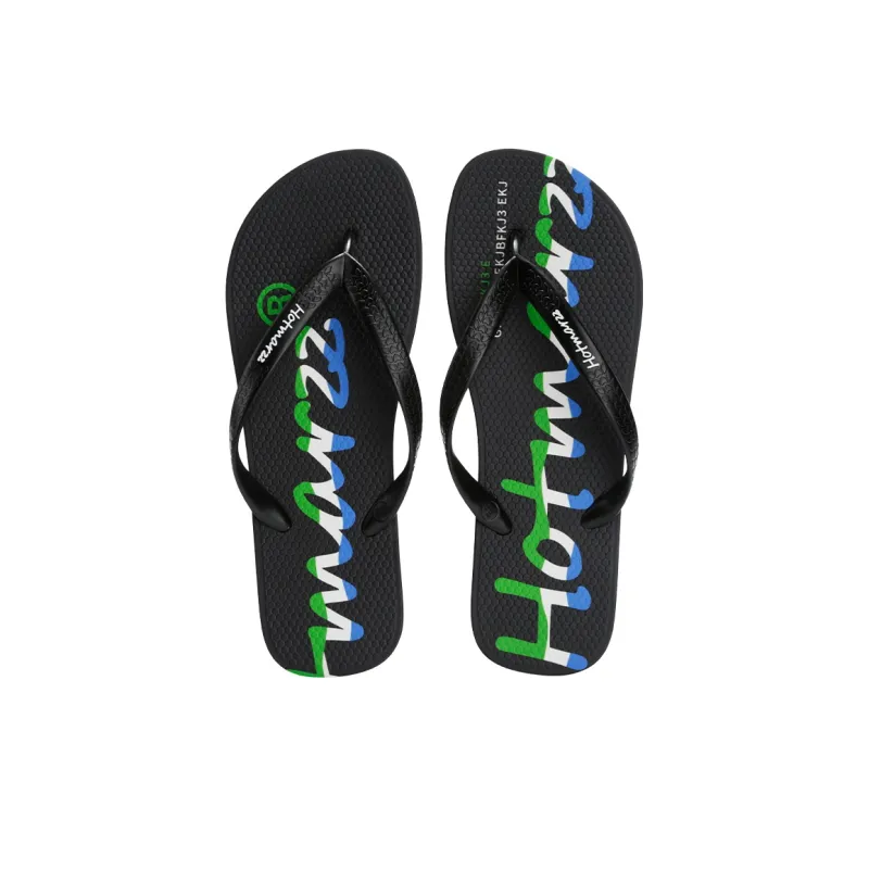 HOTMARZZ Slip Resistant Flip Flops Men's Black-2
