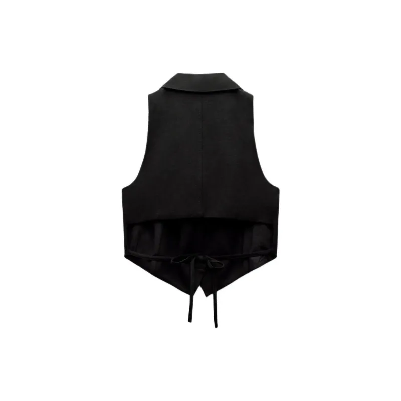 ZARA Tank Tops Women's Black-1