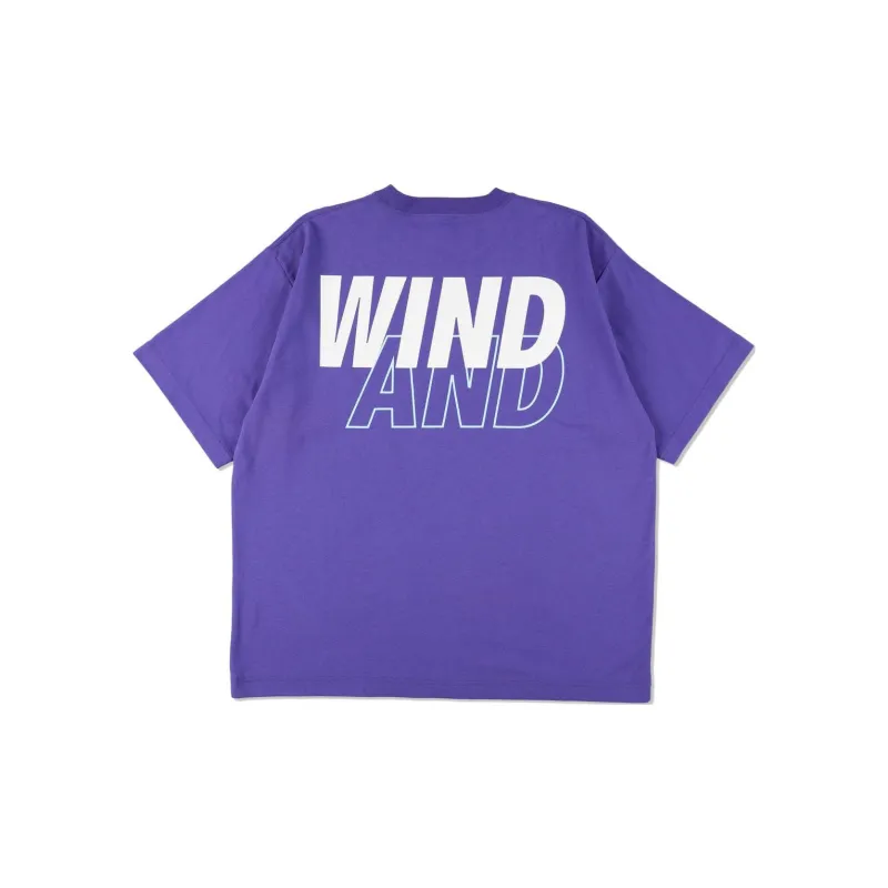 Wind And Sea X Champion WIND AND SEA Co-branded Edition T-Shirts Unisex Purple-1