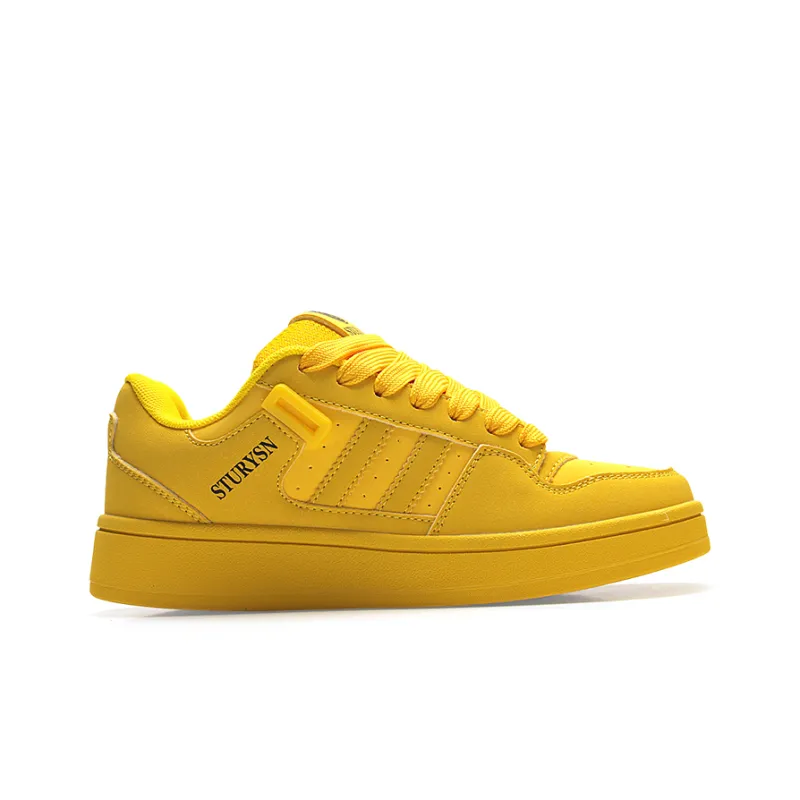 STUR YSN Wear resistant And Lightweight Low Top Skateboard Shoes Unisex Gold Coast-1