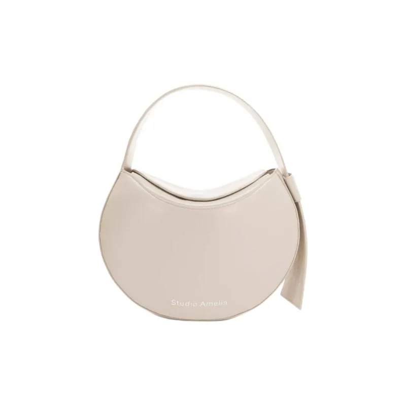 STUDIO AMELIA Sheepskin Handbag, Shoulder Bag, Crossbody Bag Mini Women's Stone Color-0