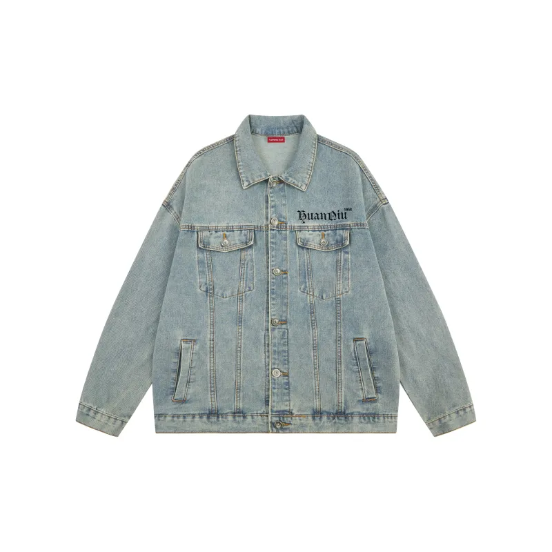 HUANQIU Denim Jackets Unisex-3