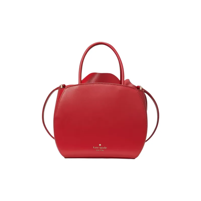 Kate Spade Cow Leather Portable Crossbody Bag, Shoulder Bag Women's Cherry Red-2