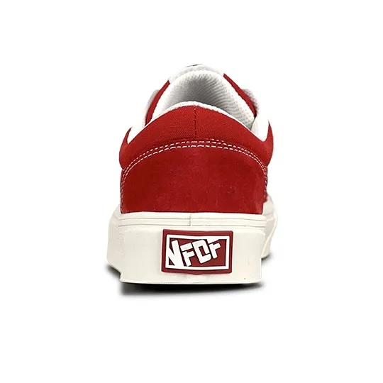 VFDF Durable Breathable Lightweight Low Top Canvas Shoes Unisex Red-3