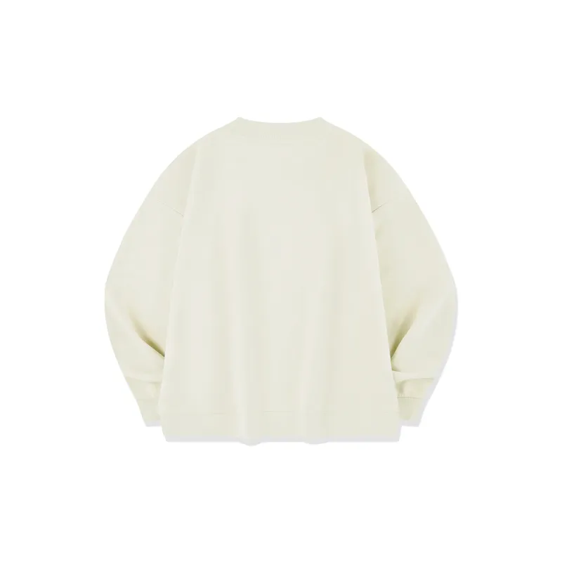 QIAODAN Early Autumn Sweatshirt Women's Cream White-1