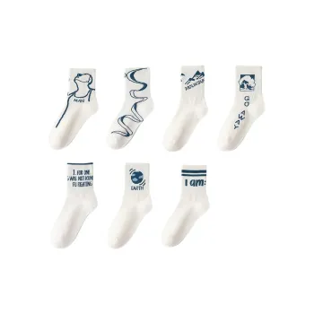 MIIOW Mid-Calf Socks Men's 7 Pack