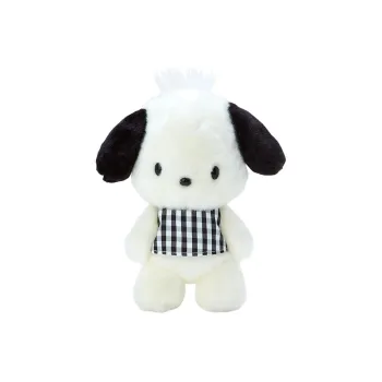 Sanrio Black White Plaid Pochacco Dolls Plush Doll 26cm Height