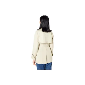BBLLUUEE Trench Coat Women's Vanilla Apricot