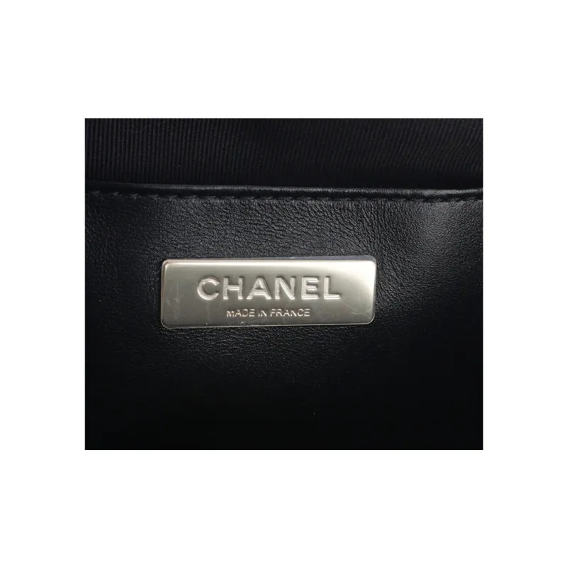 CHANEL Sheepskin Clutch, Shoulder Bag, Crossbody Bag Women's Black-7