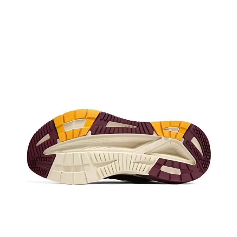 Skechers Cushioning Breathable Low Top Running Shoes Men's Red Gold-4