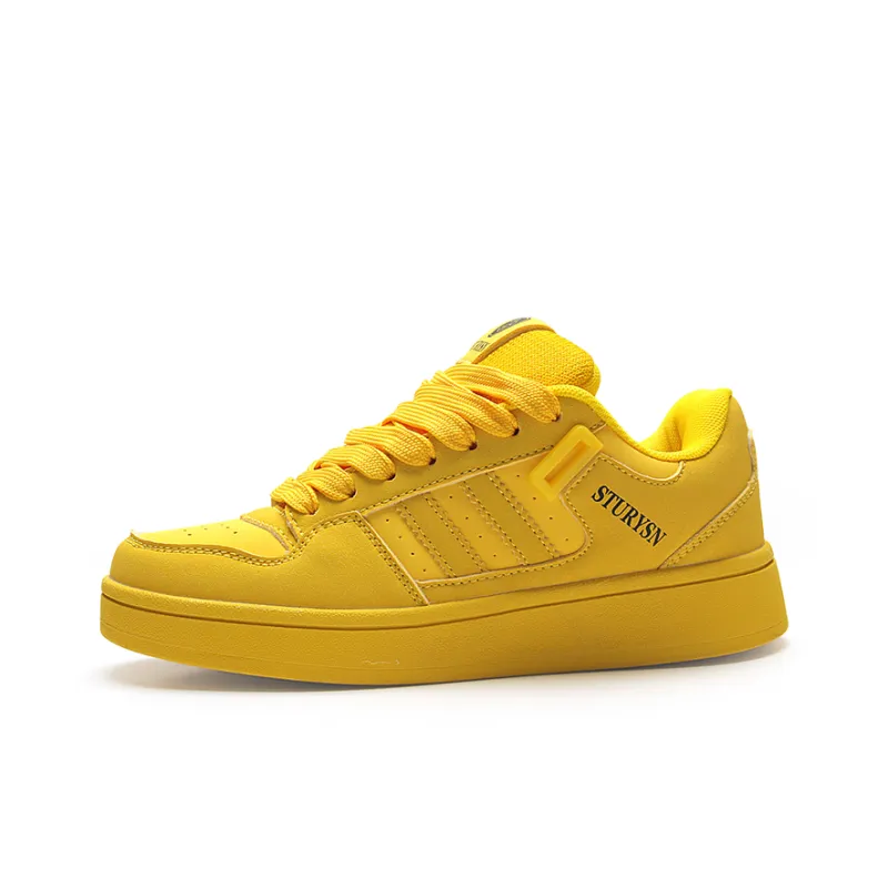 STUR YSN Wear resistant And Lightweight Low Top Skateboard Shoes Unisex Gold Coast-0