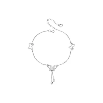 Strange S925 Silver Anklets Women's