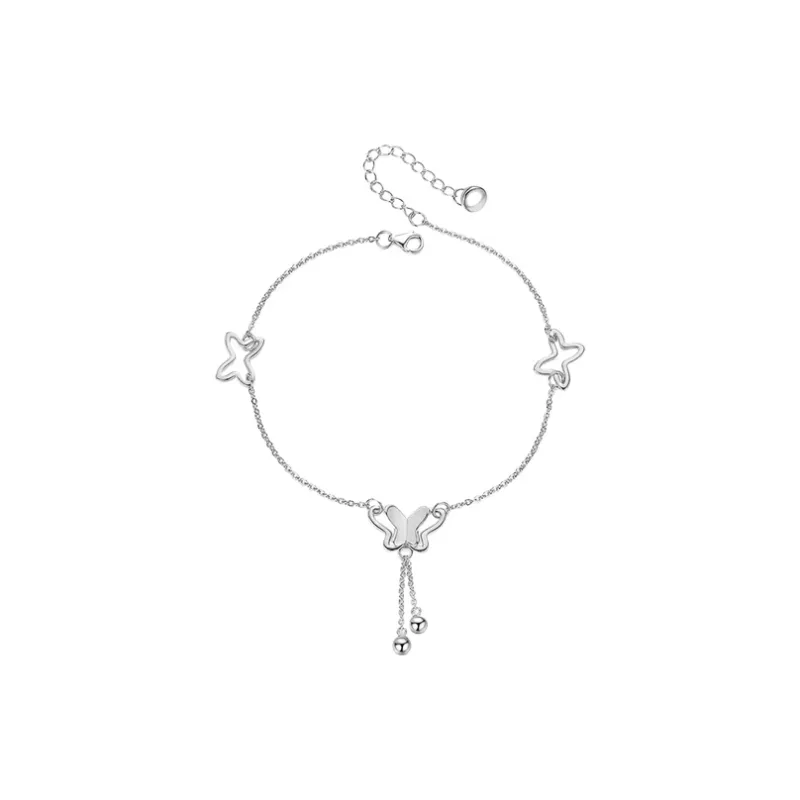 Strange S925 Silver Anklets Women's-0