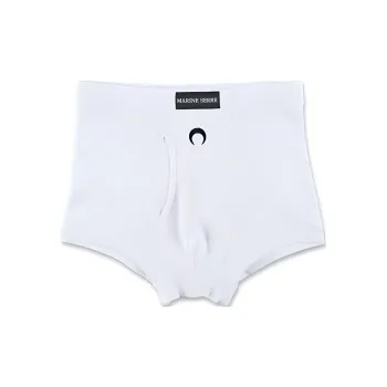 Marine Serre Logo embroidered Fine ribbed Boxers