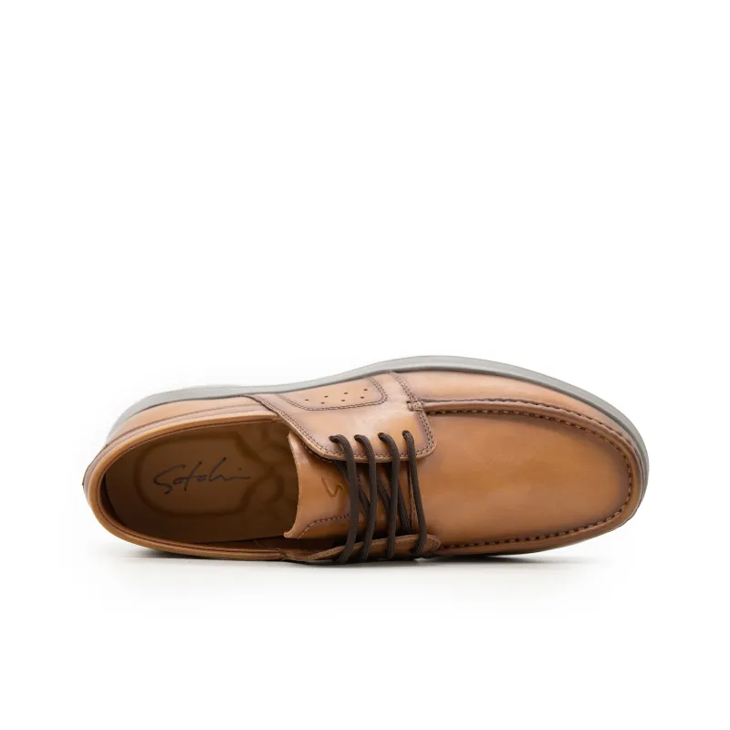 Satchi Casual Shoes Loafers Slip on Men's Brown-3