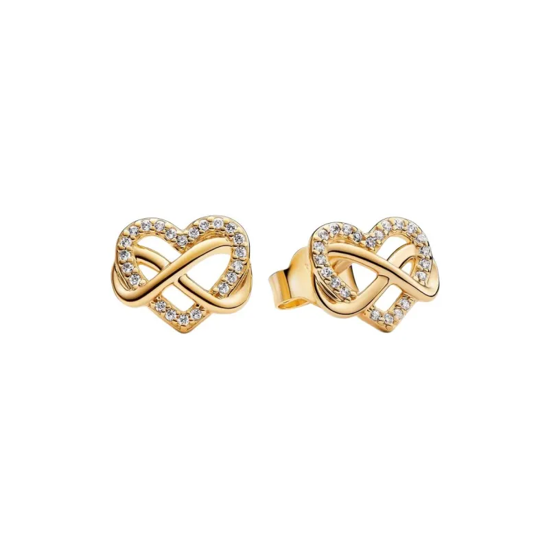 Pandora 14K Gold Plating Stud Earrings Women's Gold-0
