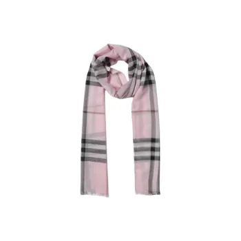 Burberry Checked Frayed Edge Scarf