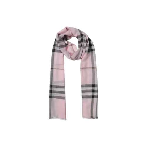 Burberry Checked Frayed Edge Scarf