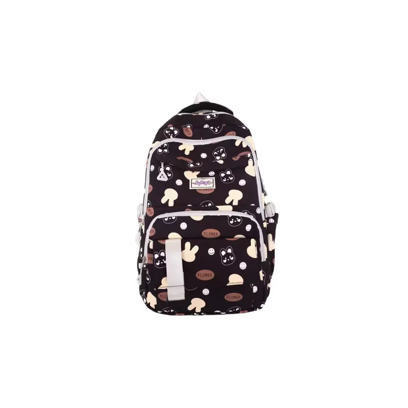 Venerable Brahma Nylon Backpack Regular Women's Black/Pink/Blue/Purple/Green-0