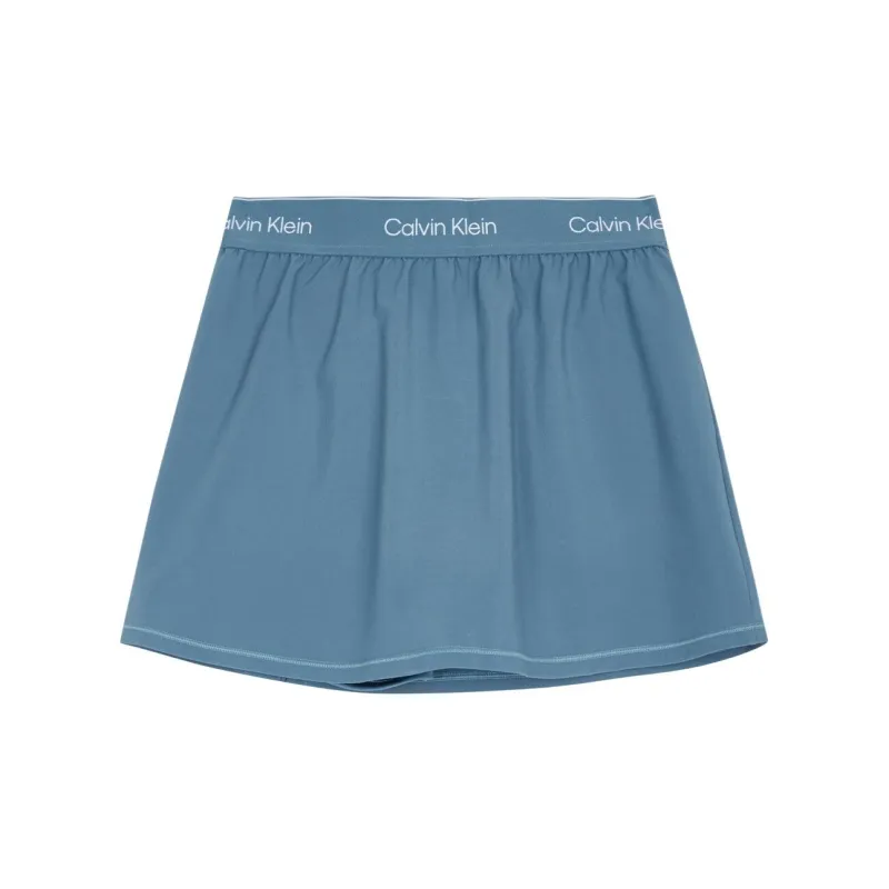 CALVIN KLEIN Casual Short Skirts Women's Blue-1