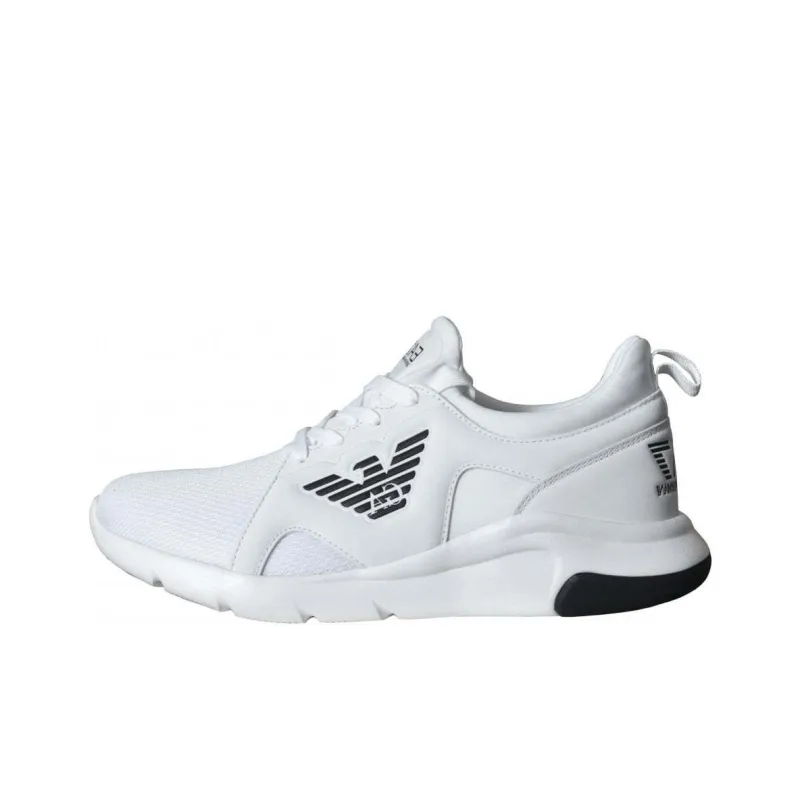 EMPORIO ARMANI Wear-Resistant Low-Top Casual Shoes Unisex White-0