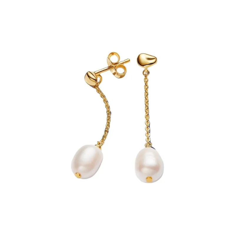 Pandora 14K Gold Plating Earrings Women's Gold-0