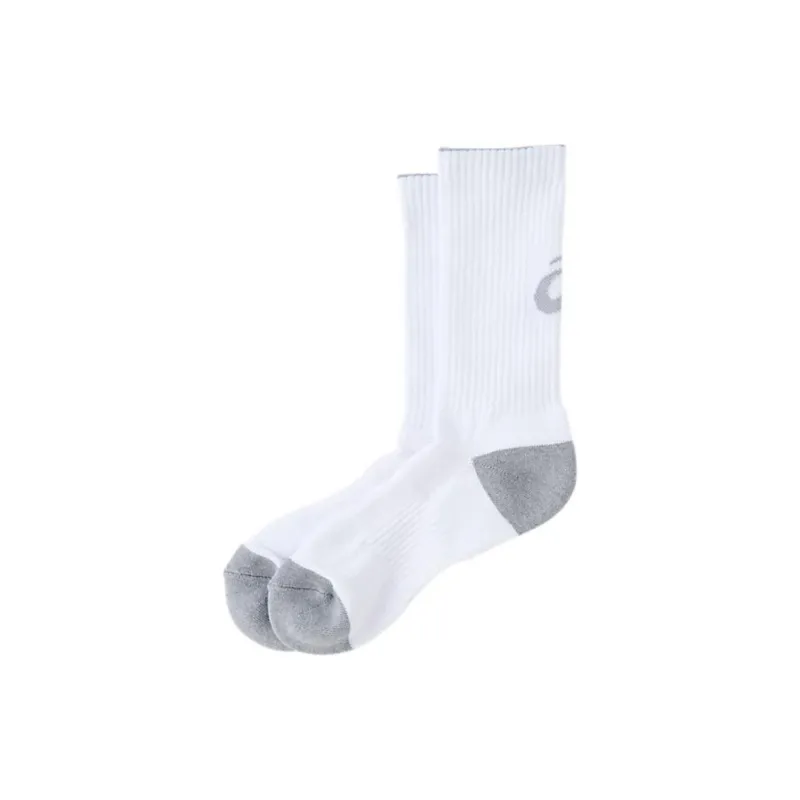 Asics Basketball Socks Unisex 1 Pack Bright White X Concrete Grey-2