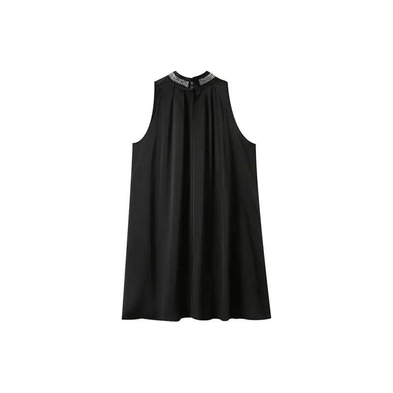 JOSR Sleeveless Dress Women's Black-1