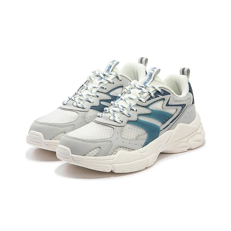 361° Cushioned Slip Resistant Low Top Casual Running Shoes Men's Gray Blue-2