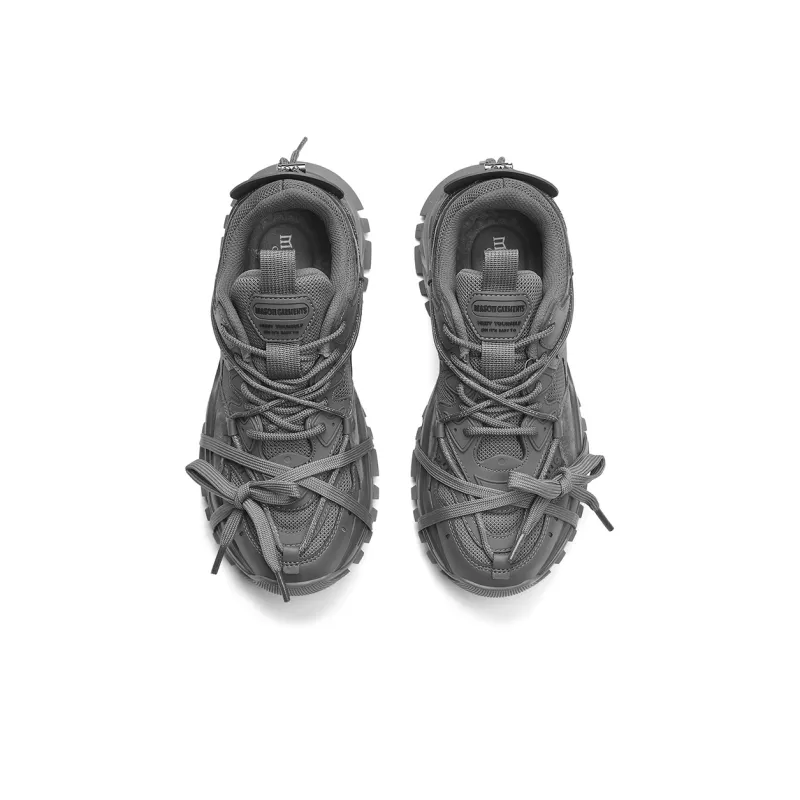 Masongarments Shark Tooth Series Running Shoes Unisex Low Top Black/Gray/White/Beige/Galaxy Gray-59