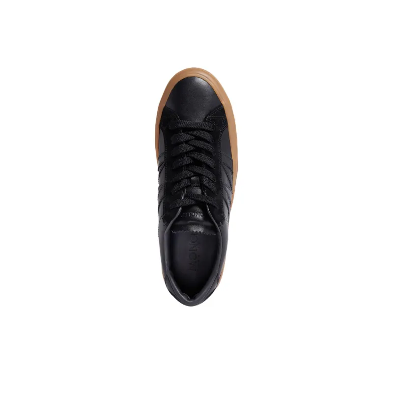 Moncler Monaco M Low Top Skateboard Shoes 3cm Men's Black-2