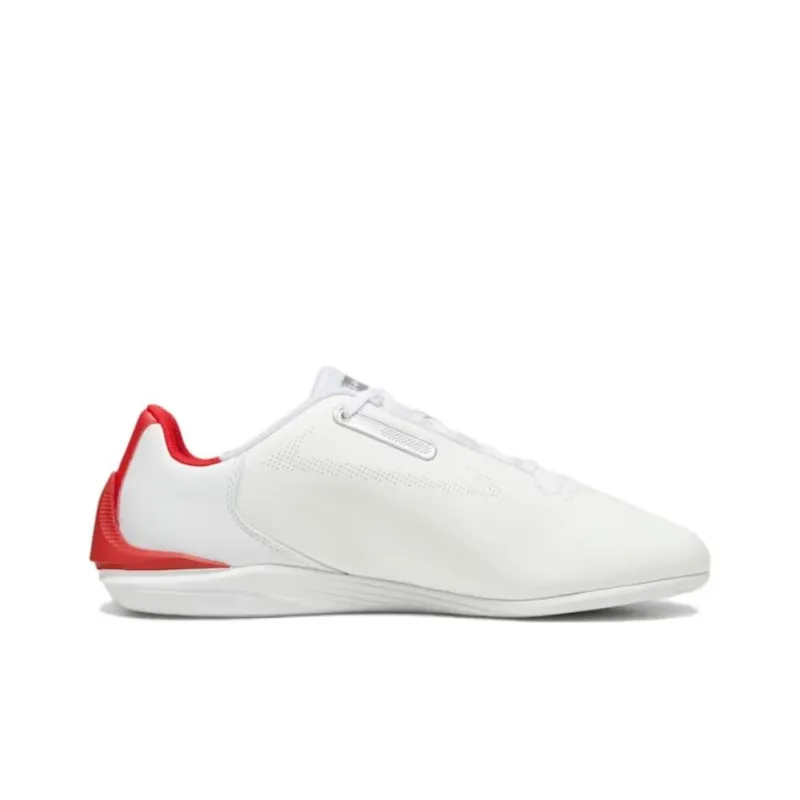 PUMA Scuderia Ferrari Slip Resistant Breathable Low Top Casual Running Shoes Unisex White Red-1