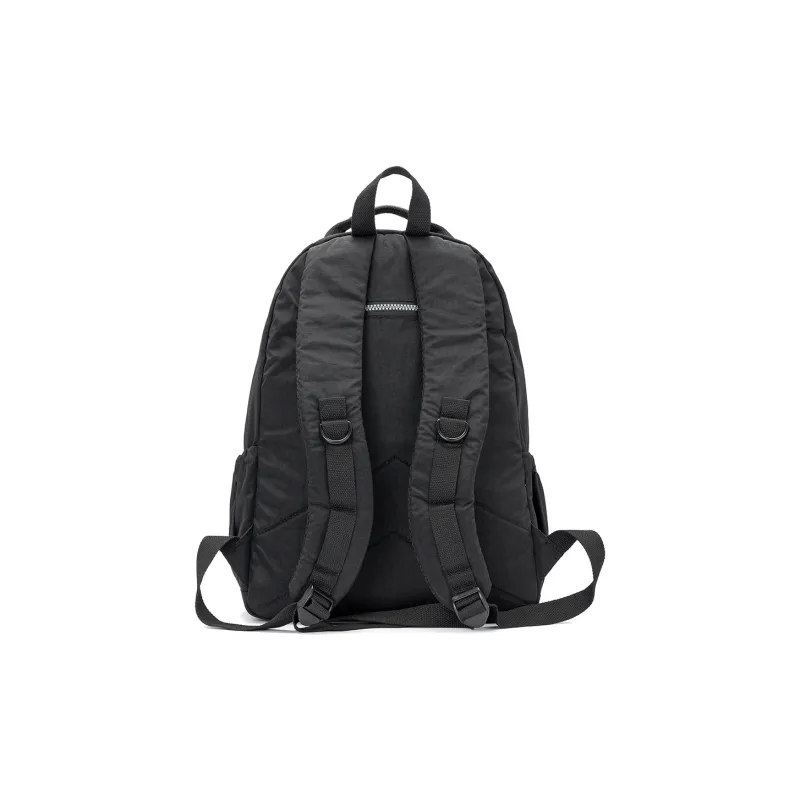 ROBERTA DI CAMERINO Fabric Lightweight Commuter Student Backpack Large Size Unisex Sapphire Blue/Black/Khaki-10