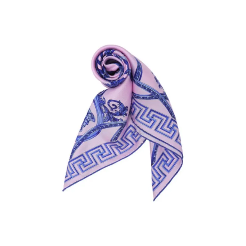 VERSACE Mulberry Silk Silk Scarves Women's Light Purple-1