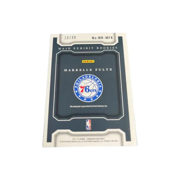 PANINI Fultz 76 Persons 17 18 DOMINION 49 Card Signature Basketball Star Card Product Access Sports Cards 1 Pc-1