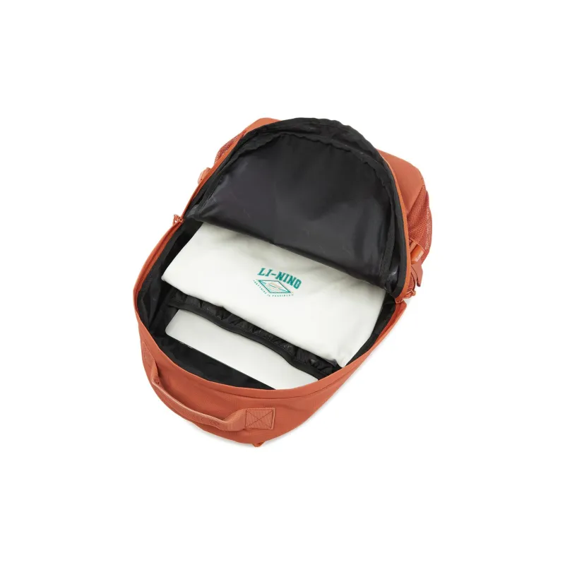LiNing Fitness Series Polyamide Backpack Unisex Ochre Orange-6
