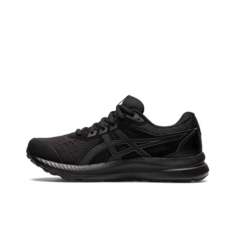 Asics Gel Contend 8 Wear Resistant Low Top Casual Running Shoes Women's Black-0