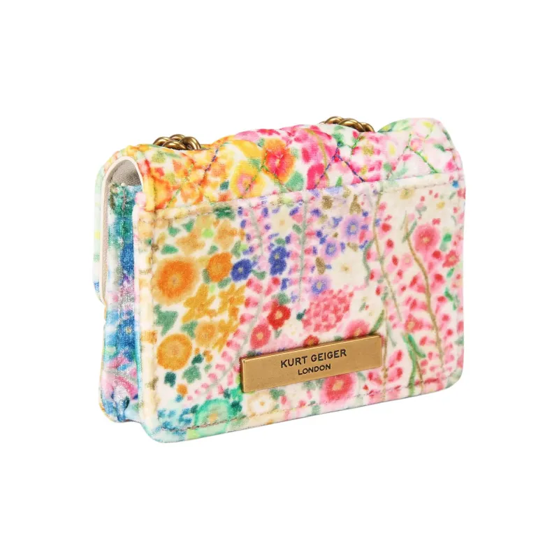 Kurt Geiger London Velvet Shoulder Bag Crossbody Bag Wallet Women's Multicolor-2
