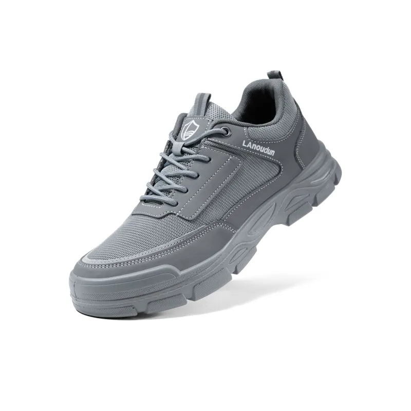 Blue Gull Shield Wear Resistant Impact Resistant Low Top Outdoor Shoes Unisex Dark Gray-2