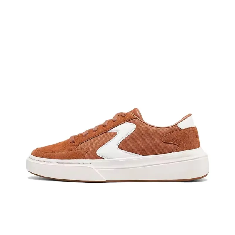 Skechers Court Classics Anti Slip Wear Resistant Breathable Support Low Top Skateboard Shoes Men's Umber-0
