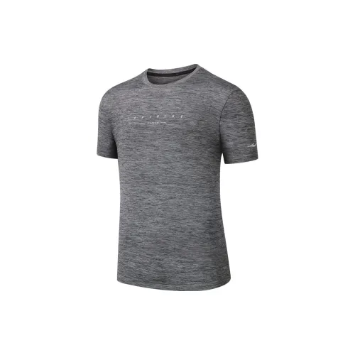 Erke Variety Training Collection T-Shirts Men Single-Dyed Jet Black