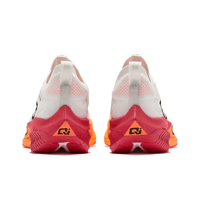 Erke Zhijing 2.0 Cushioning Breathable Rebound Low Top Running Shoes Women's Sunset Color Scheme-4