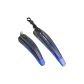 Thickened Tail Car Fender Black Blue (Front+Rear+Screws)