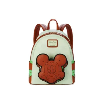 Disney Polyurethane Backpack Mini Women's Cyan/Multicolor Brown