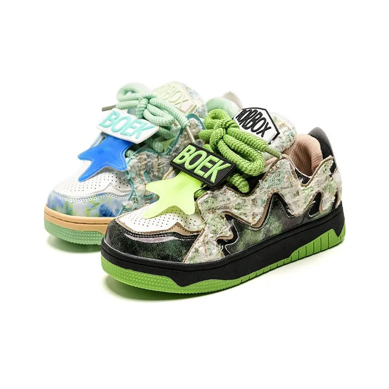 CISSTEG Anti-Slip And Wear-Resistant Height Increasing Moisture-Wicking Low-Top Skateboard Shoes Unisex-15