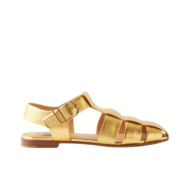 GABRIELA HEARST Roman Sandals Women's Gold-1